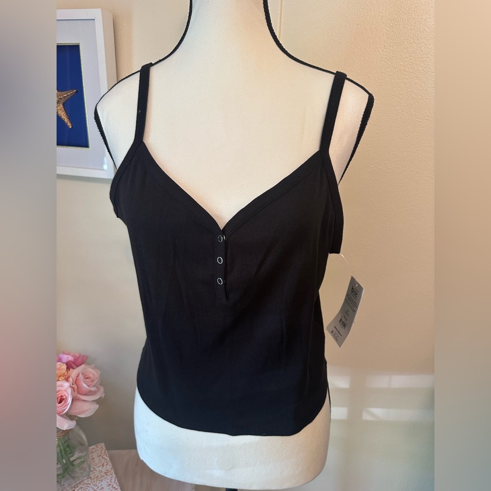 NWT No Boundaries Black Bustier Camisole Top XL